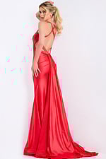 backless red dress 48291