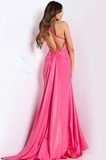 backless fuchisa dress 48291