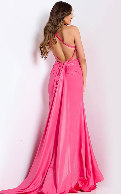 backless fuchisa dress 48291