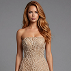Sweetheart neckline nude corset dress