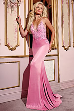 pink mermaid dress D5026