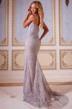 YILON MADE Romantic bustier dress グレー 一年を通して大人気のオールシーズンワンピース Romantic
