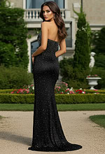 strapless mermaid dress D5411