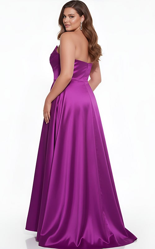 purple a line dress 42733