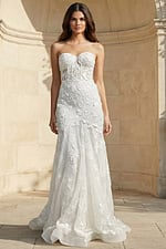 lace mermaid ivory wedding dress JB02836