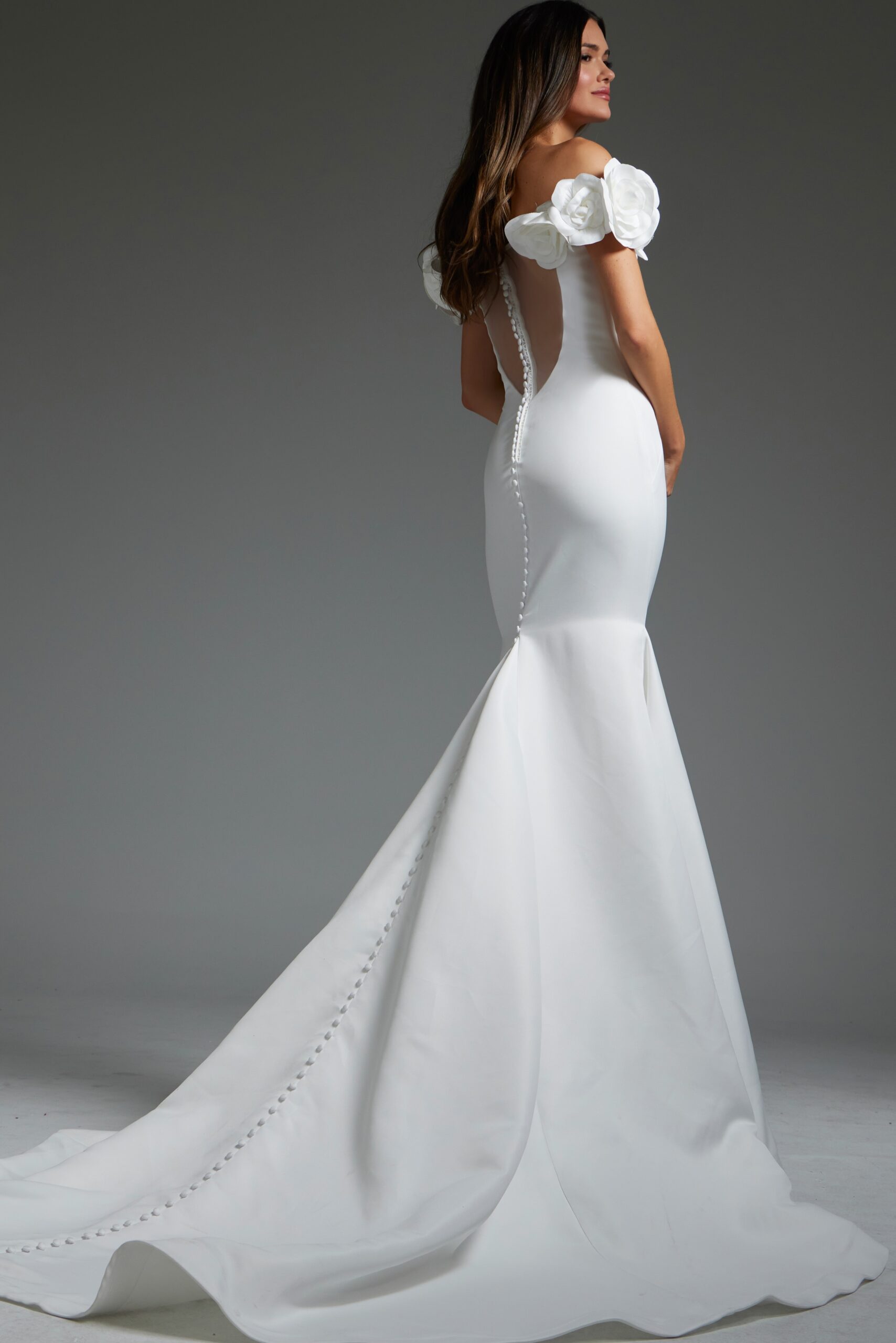 Mermaid Off the Shoulder Wedding Dress JB40594 | Jovani
