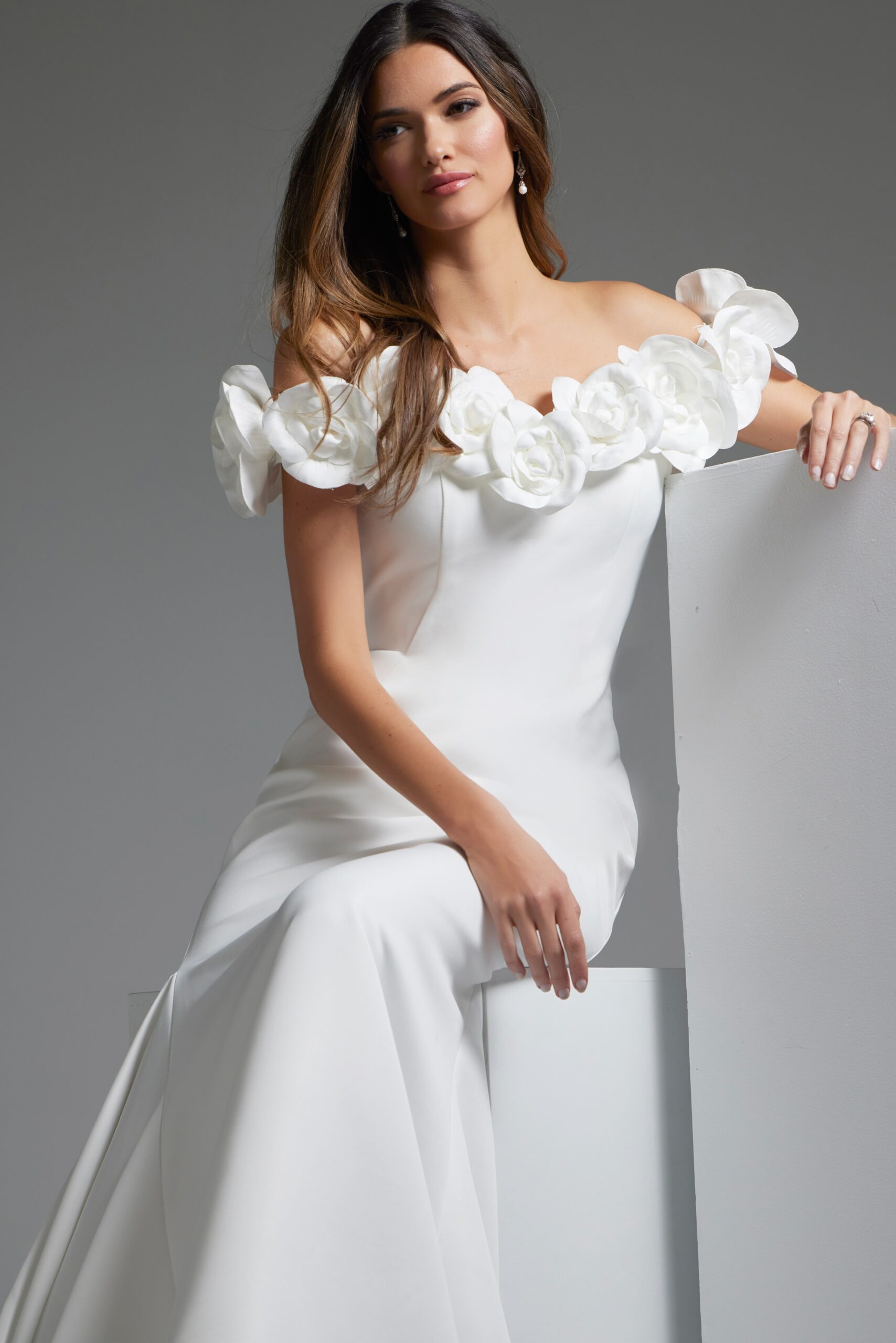 【美品】MARNO／Julie dress Mermaid Off the Shoulder Wedding Dress JB40594 | Jovani