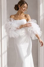 strapless mermaid simple bridal gown JB40601