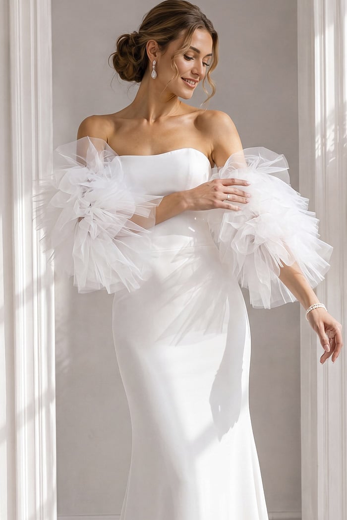 strapless mermaid simple bridal gown JB40601