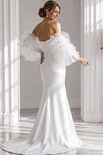 back of strapless mermaid dress JB40601
