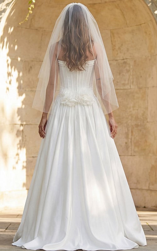 white bridal ball gown JB40784