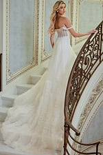 off the shoulder long wedding dress JB41159