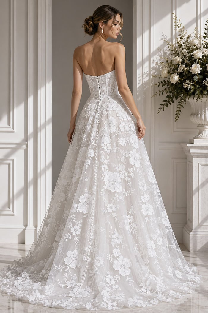 Whimsical Floral Tulle Dress