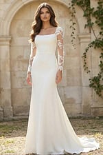 long sleeves bridal gonw JB42297