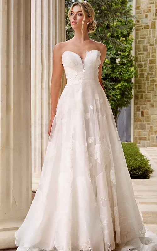 strapless a line dress JB42324