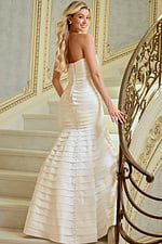 fully pleated mermaid wedding dress JB42350