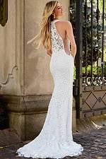 lace back fitted dress JB42770