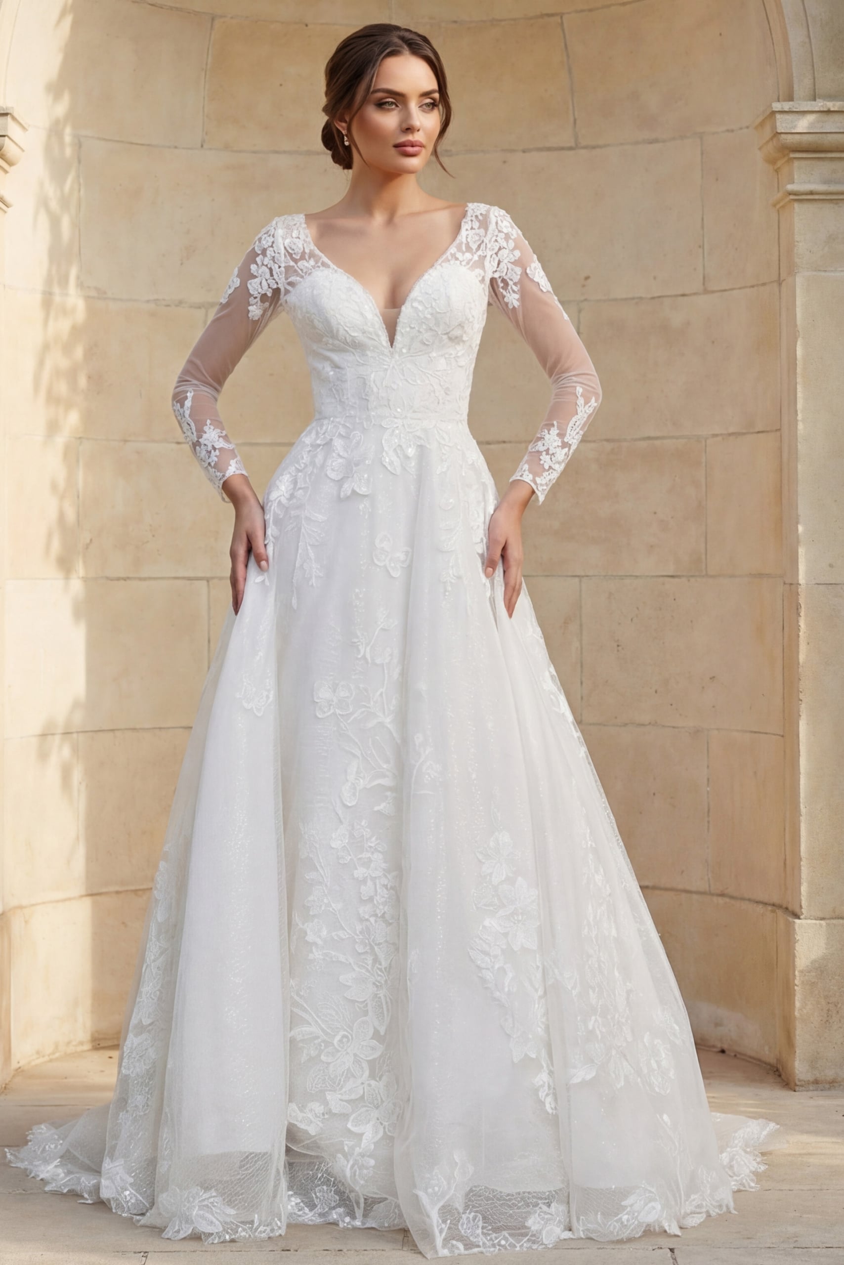 chinese dress ladies Mermaid Black Lace Wedding Dress,V-Neck Bridal Gown,WD00664, US12 / Black main image 1