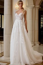 corset bodice lace wedding dress JB43863