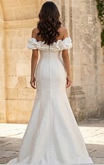 back of mermaid wedding dress JB43896