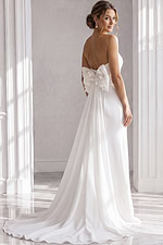 back of bridal gown with bow in the back JB45113