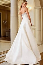 beaded fit and flare long wedding dress JB45132