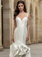 fitted mermaid v neckline dress JB45569