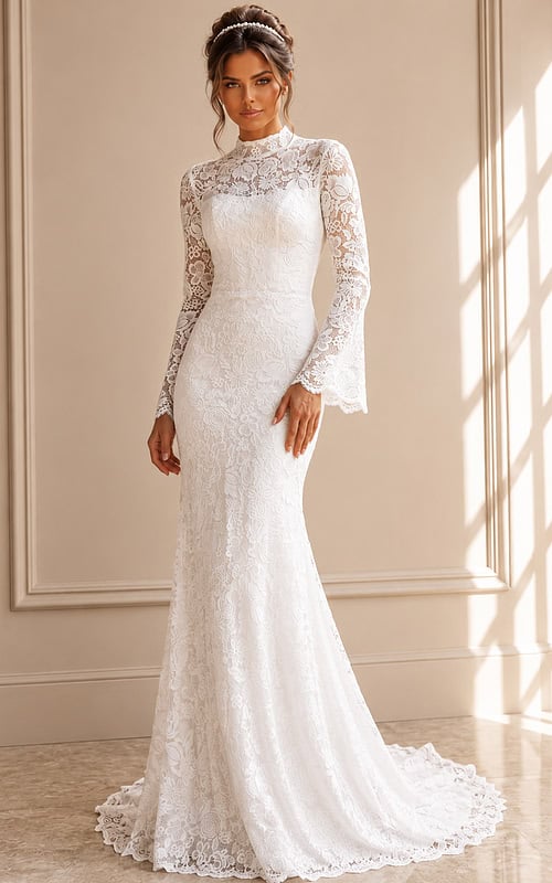 lace white dress JB45767