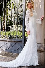 lace long sleeves dress JB45767