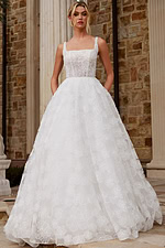 lace fit and flare a line dress JB45834