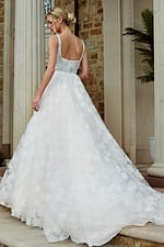 empire waist long wedding dress JB45834