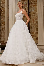 lace a line wedding dress JB45834