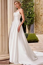 empire waist pleated skirt wedding dress JB46880