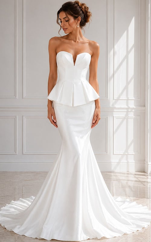 mermaid bodycon wedding dress Ivory Straps Applique Bodycon Mermaid Wedding Dress  Movousdress