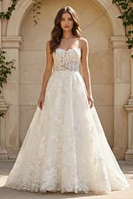 a line lace wedding dress JB49120