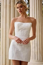 strapless fitted dress JB50283