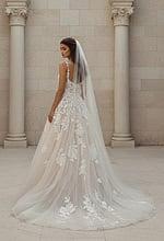 back of a line lace wedding dress JB99062