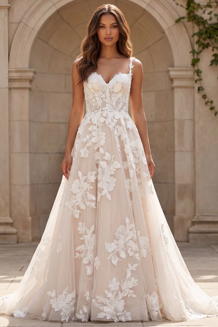 JB99062-h-front lace sweetheart neckline ball gown JB99062