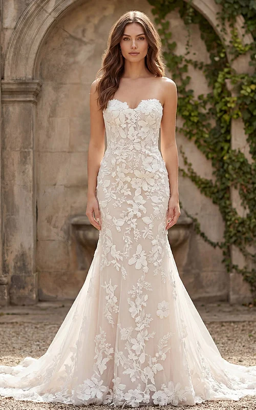 sweetheart neckline lace mermaid dress JB99063