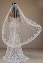 back of mermaid lace wedding dress JB99067