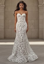 mermaid lace bridal gown JB99067