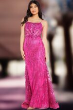 ワンピース PRONG GOWN DRESS 23250 Lilac Tie Back Embellished Prom Dress | Jovani