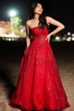 Model wearing Jovani 26109 stunning ballgown.