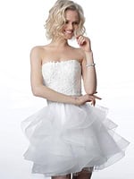 white fit and flare dress JVN3099