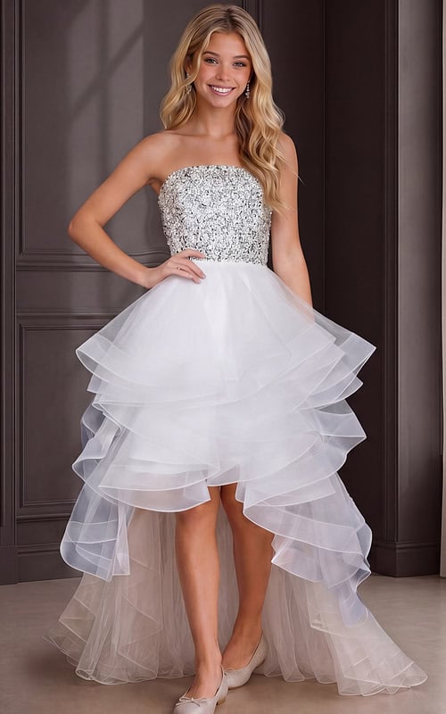 white sweet 16 party dresses sweet sixteen dresses white Sweet 16 Long Ball Gown Quinceanera Sequin Dress -parroquiadesanalbertomagno.com