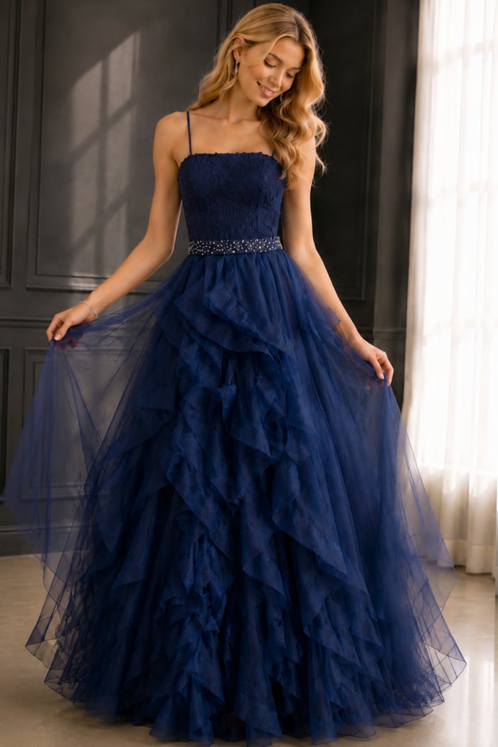 Enchanting Ruffled Ball Gown K23519