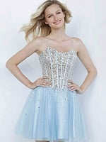 embellished corset bodice dress K59903