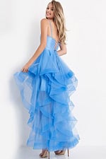 corset bodice high low dress K66708