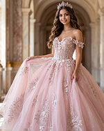 corset bodice pink embellished dress  Q43434