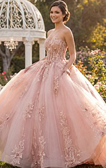 Elegant Off Shoulder Ball Gown with Lace and Tulle Q45684 - Image 9